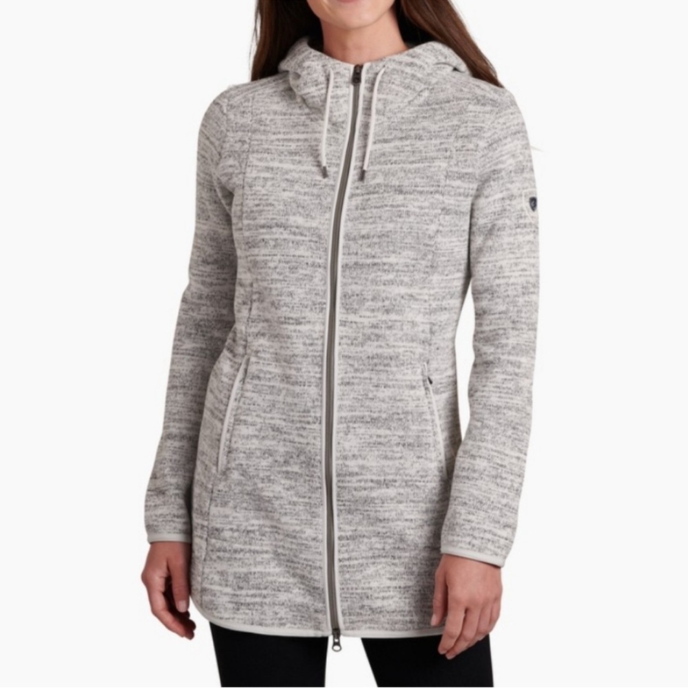Kuhl Ascendyr Long Jacket Full Zip in Ash Gray Size Small